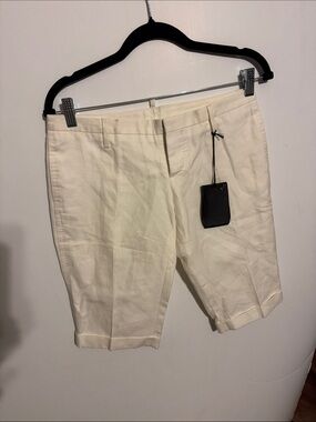 DSQUARED2 white Tailored Bermudas Sz 40 NWT